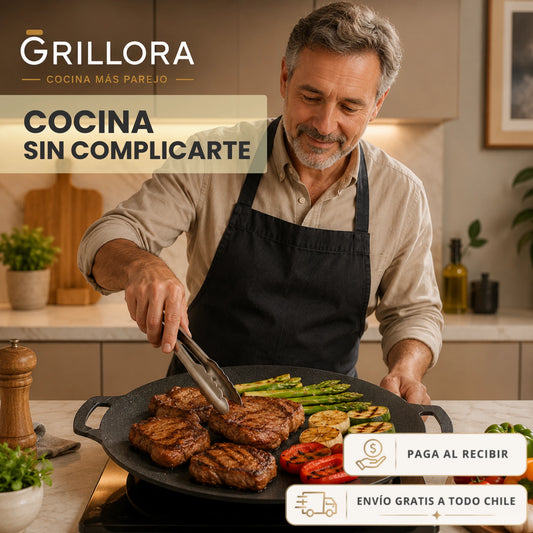 Grillora – Cocción Más Uniforme - Plancha coreana antiadherente
