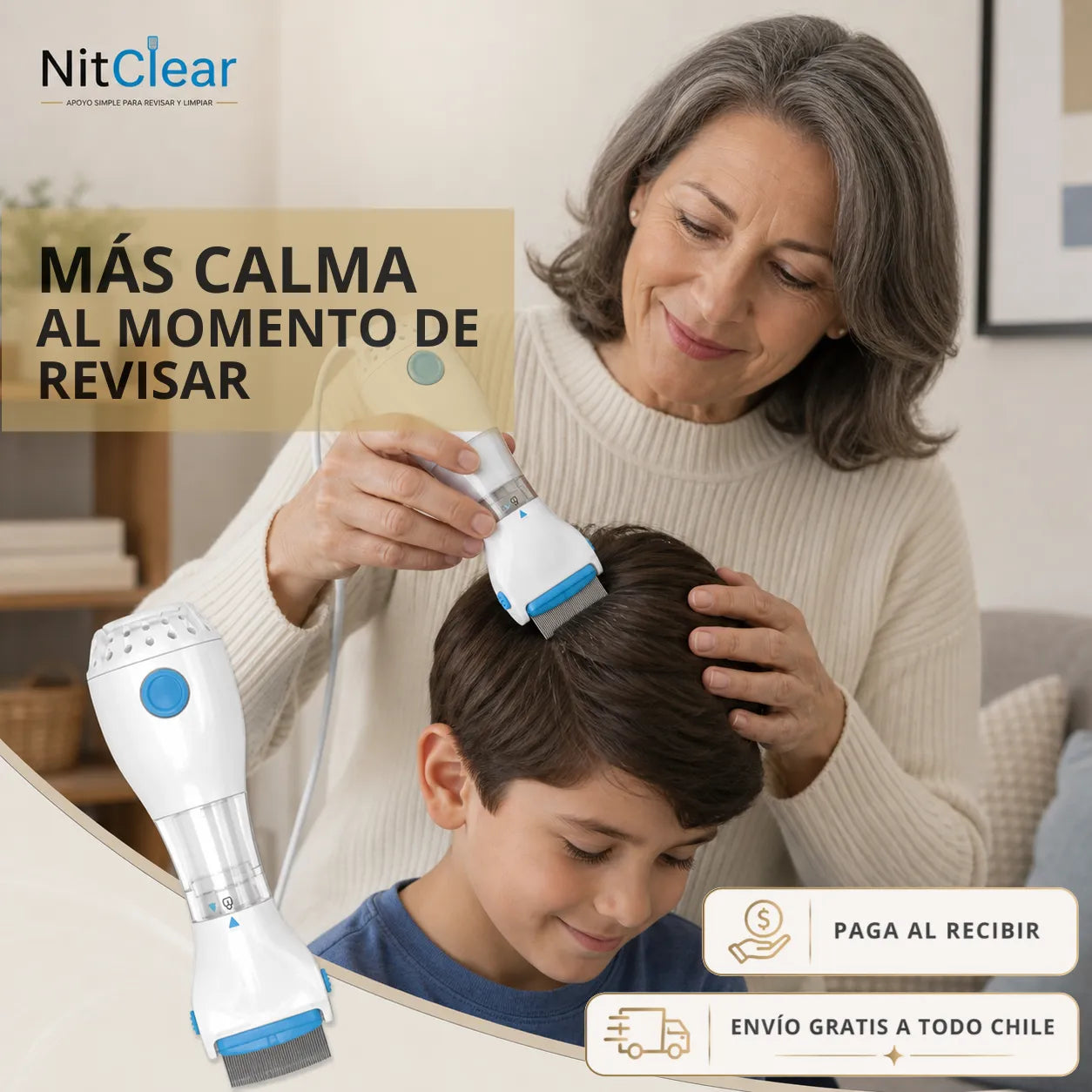 NitClear -  Revisa y limpia mientras peinas