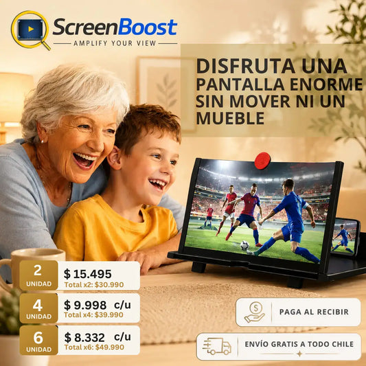 Amplificador de Pantalla - Agranda tu celular al instante - Ve series y películas sin TV