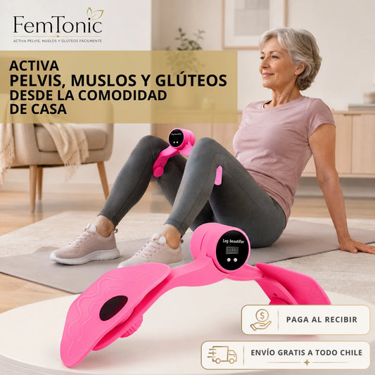 FemTonic - Activa pelvis, muslos y glúteos fácilmente - Entrenador pélvico 3 niveles