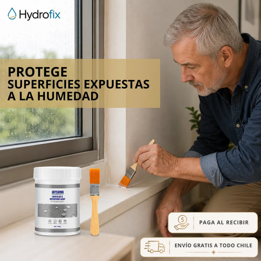 Hydrofix - Refuerza zonas expuestas a humedad - Sellador Impermeable 500g + Brocha