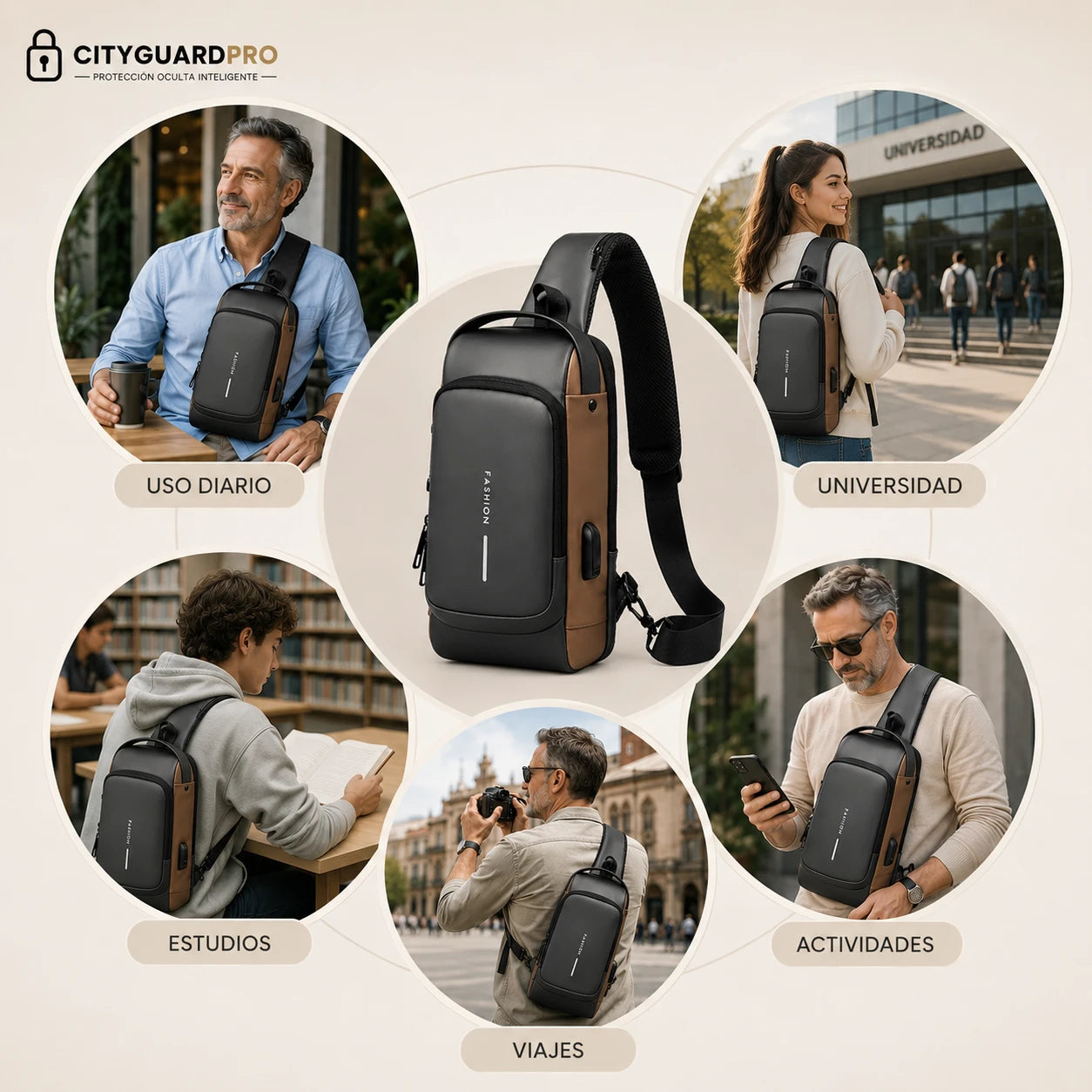 CityGuard Pro - Protege tus pertenencias con más tranquilidad - Bolso Antirrobo