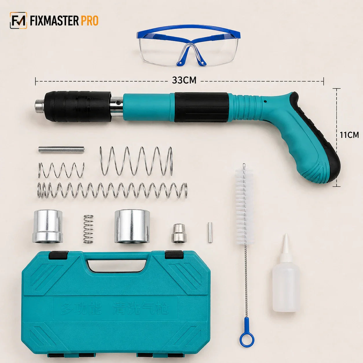 FixMaster Clavadora Manual Portátil - Incluye 200 Clavos de Regalo
