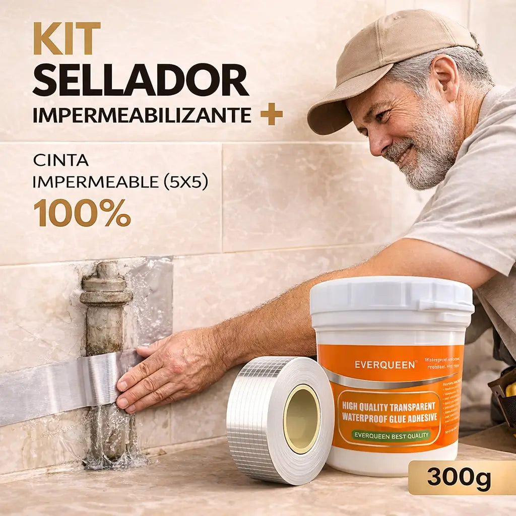 Kit de Sellador + Cinta Impermeabilizante