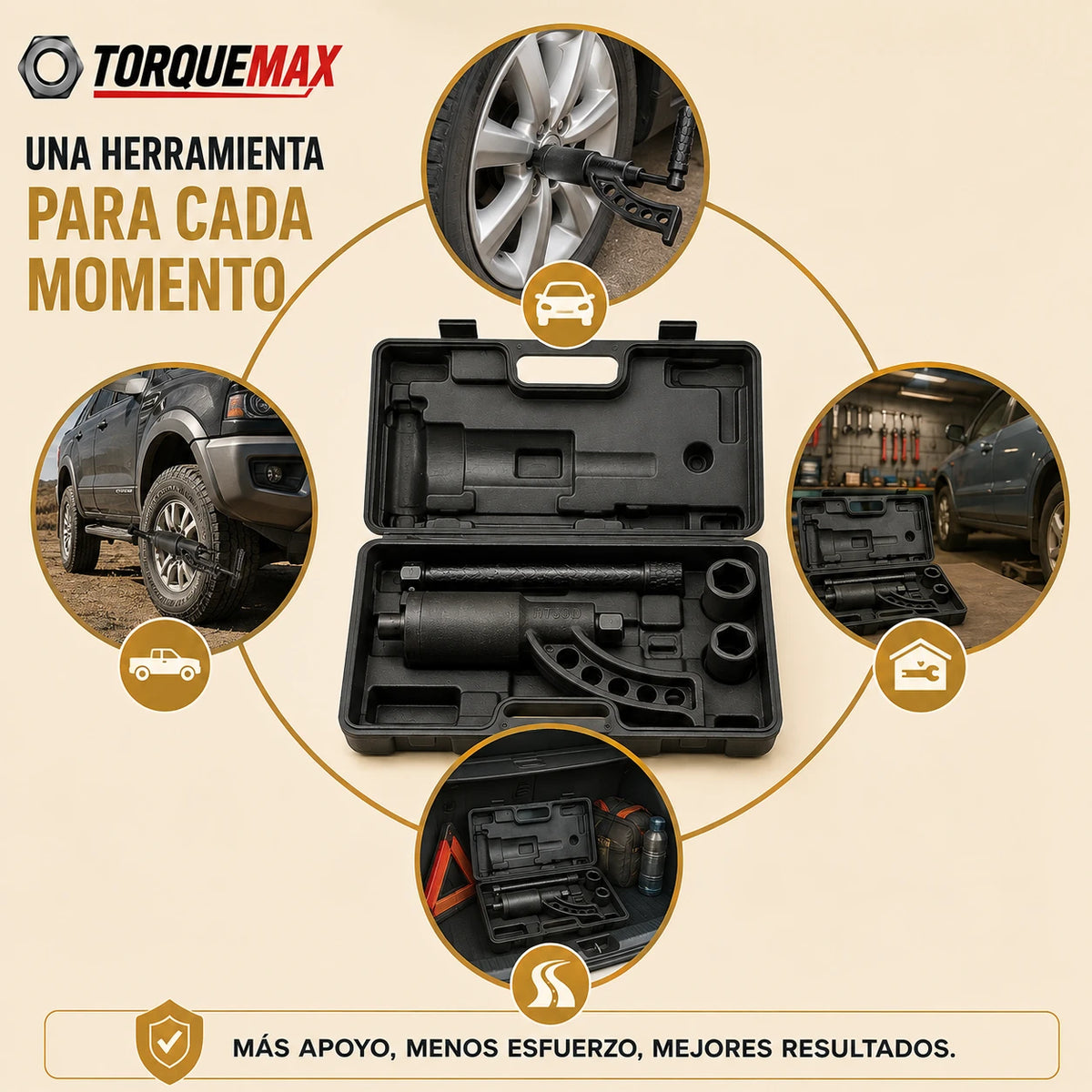 TorqueMax – Facilita el retiro de tuercas difíciles - Dados 32, 33 mm