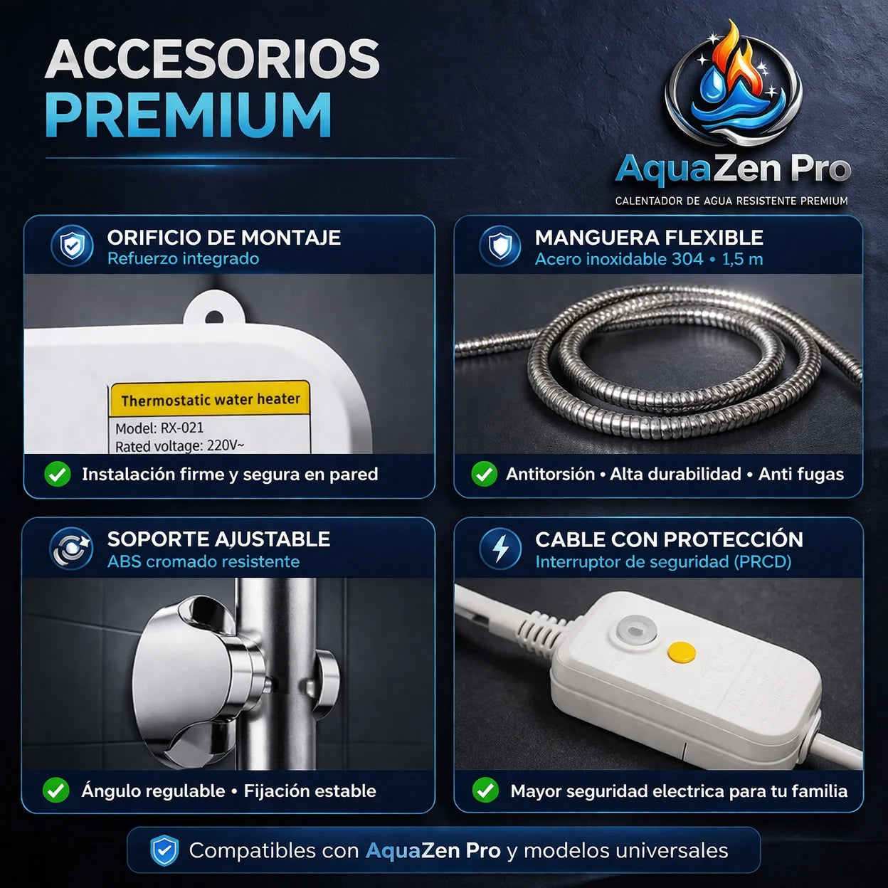 AquaZen Pro 💦 Agua caliente al instante, sin esperas