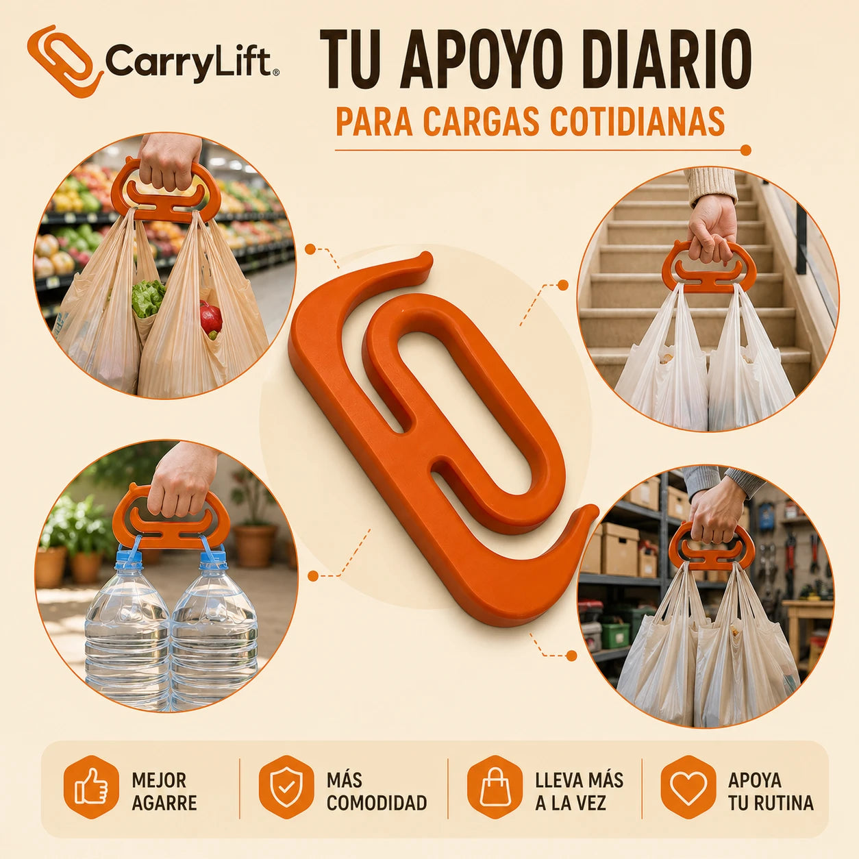 CarryLift – Lleva bolsas con más comodidad