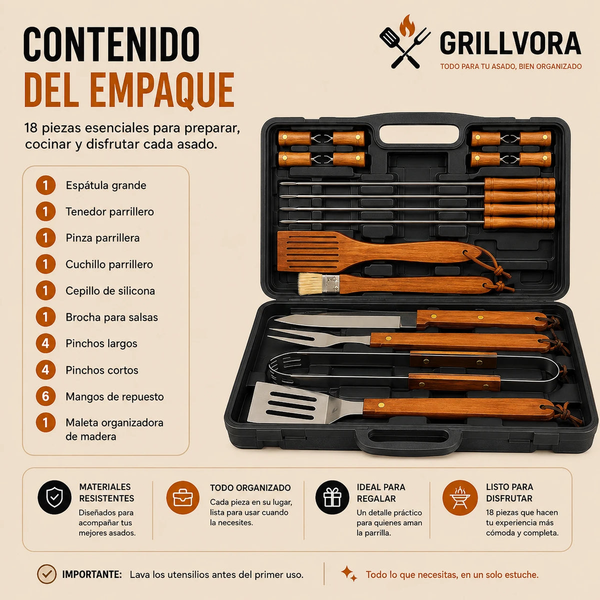 Grillvora - Todo para tu asado, bien organizado