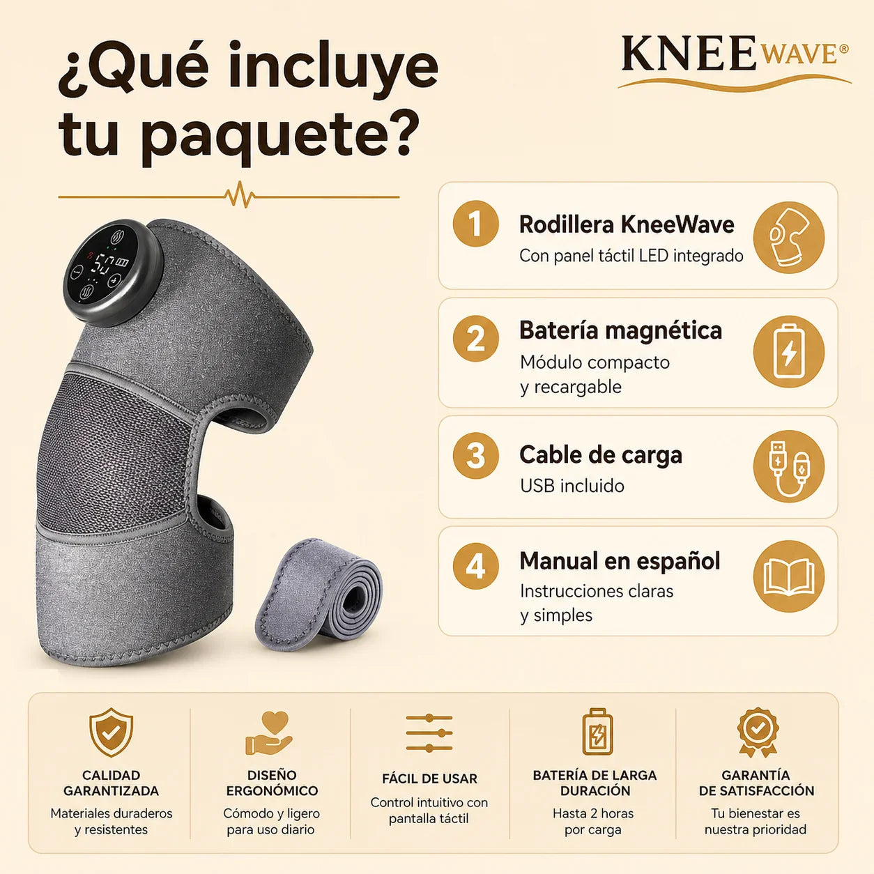 KneaFlex - Comodidad diaria para tus rodillas, sin salir de casa