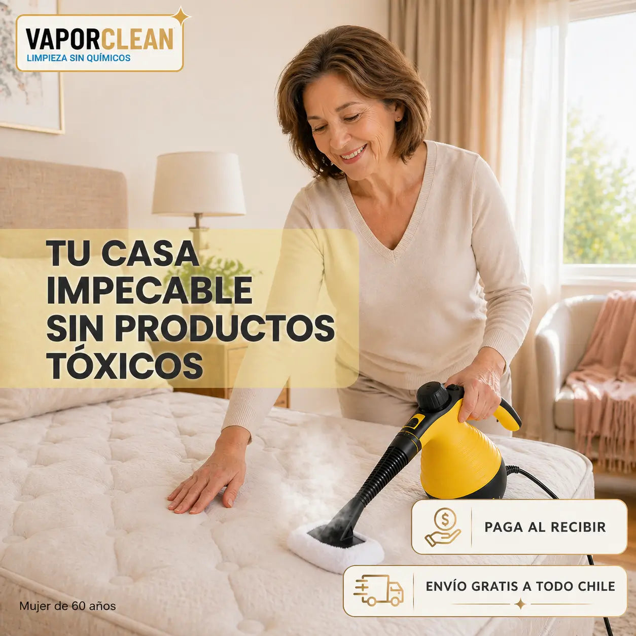 VaporClean - Limpieza profunda en toda tu casa sin químicos en la mitad del tiempo