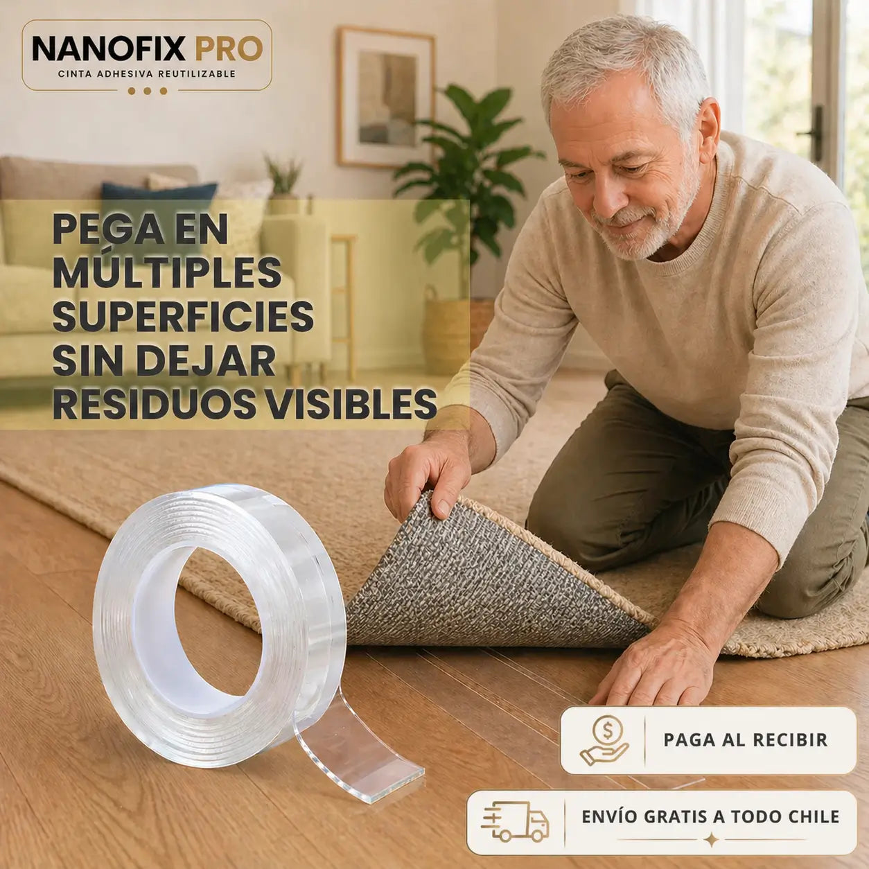 NanoFix Pro - Fija firme cualquier cosa sin dañar tus paredes