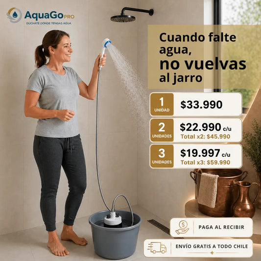 AquaGo Pro - Tu plan B para ducharte en días de emergencia