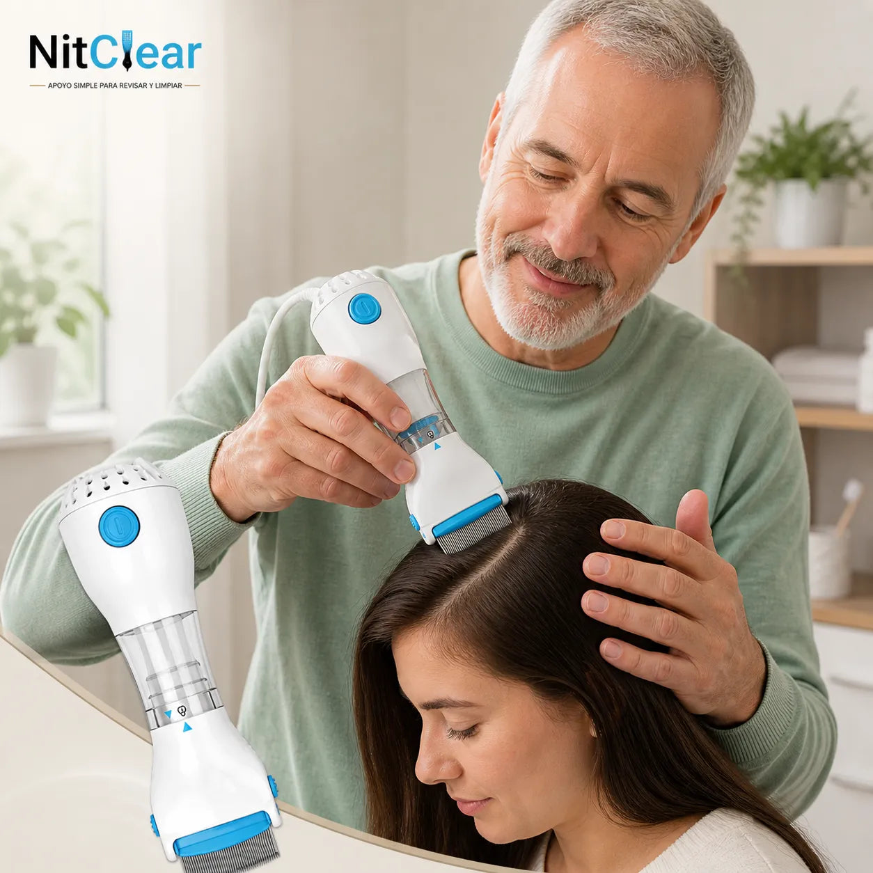 NitClear -  Revisa y limpia mientras peinas