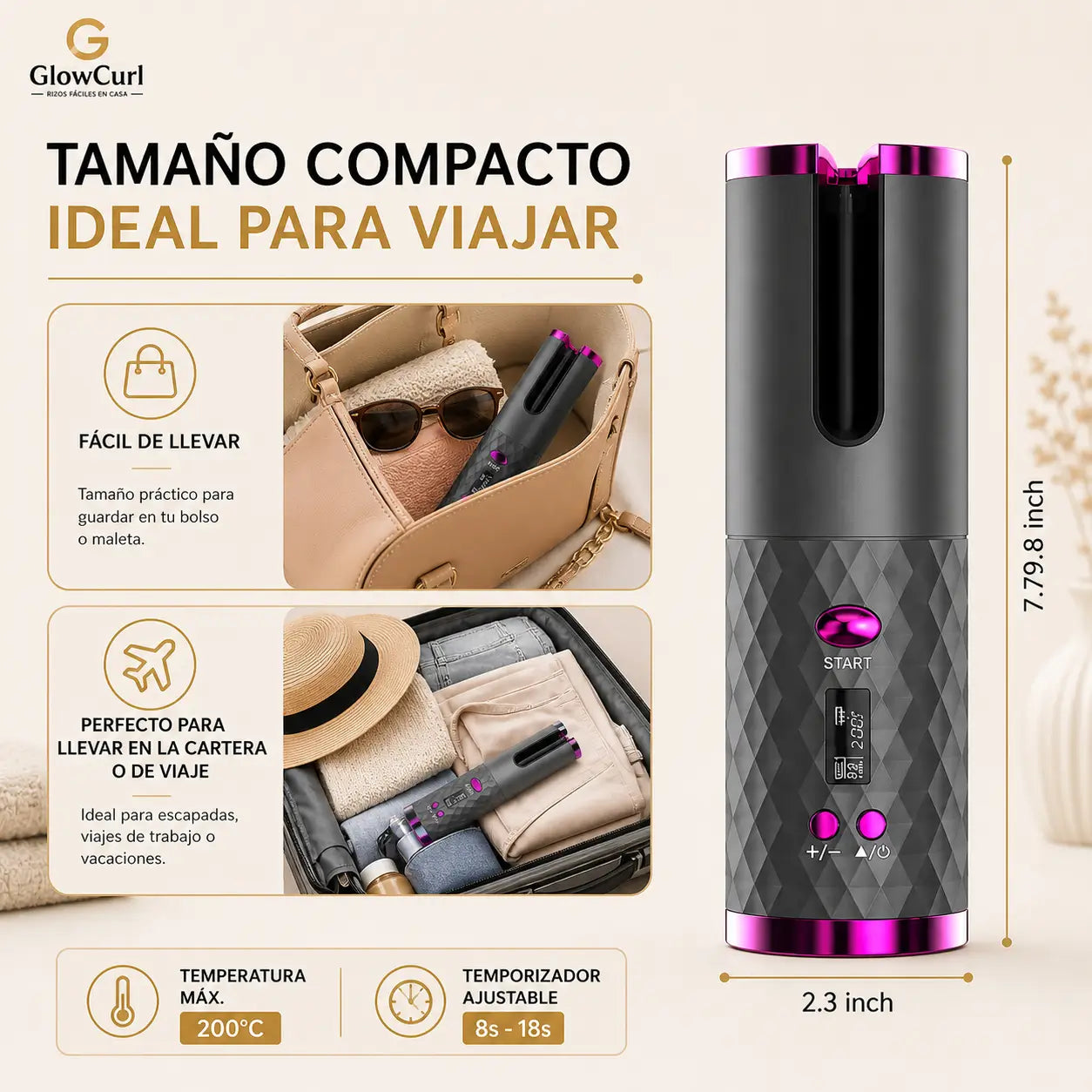 GlowCurl – Rizos fáciles en casa