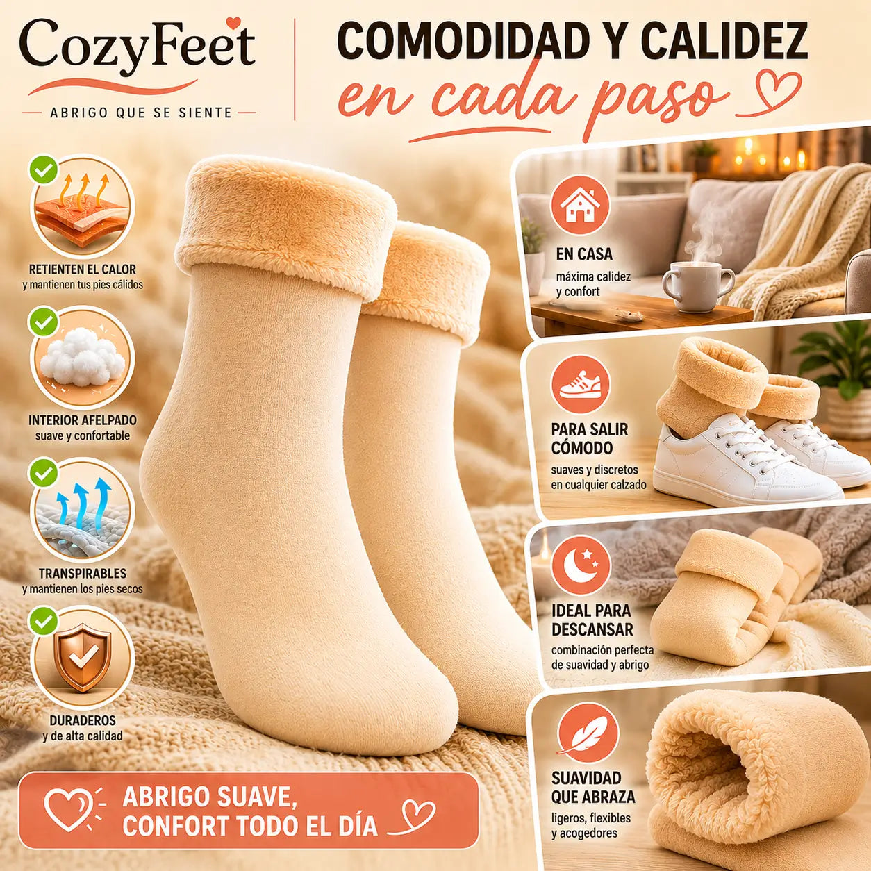 CozyFeet – Más abrigo y comodidad al caminar