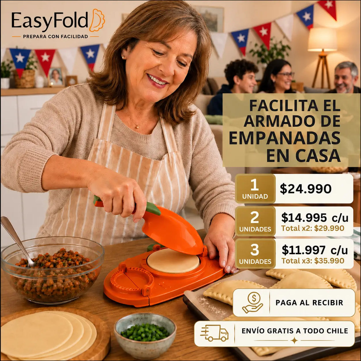 EasyFold - Prepara empanadas de forma más simple y ordenada