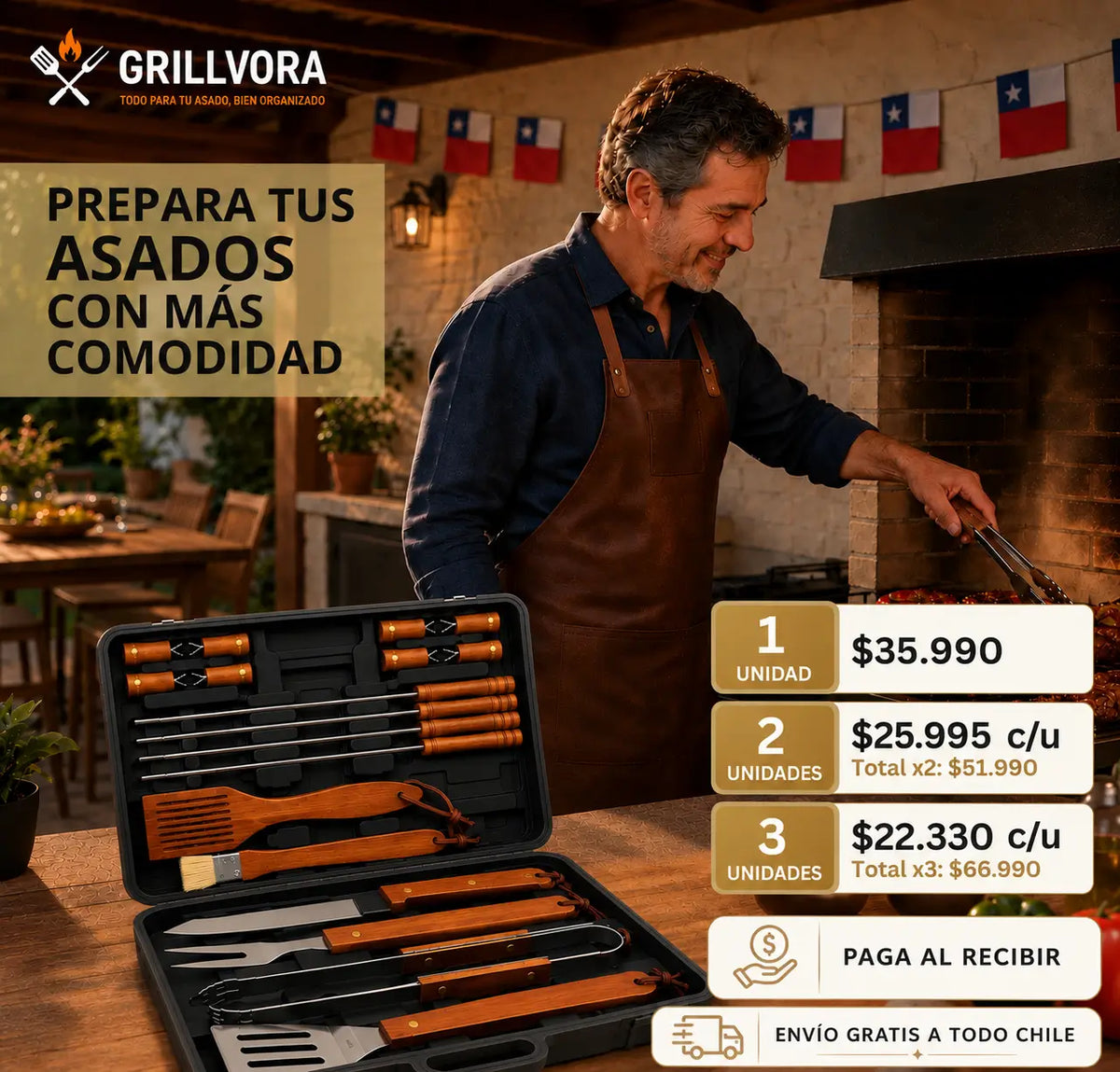 Grillvora - Todo para tu asado, bien organizado